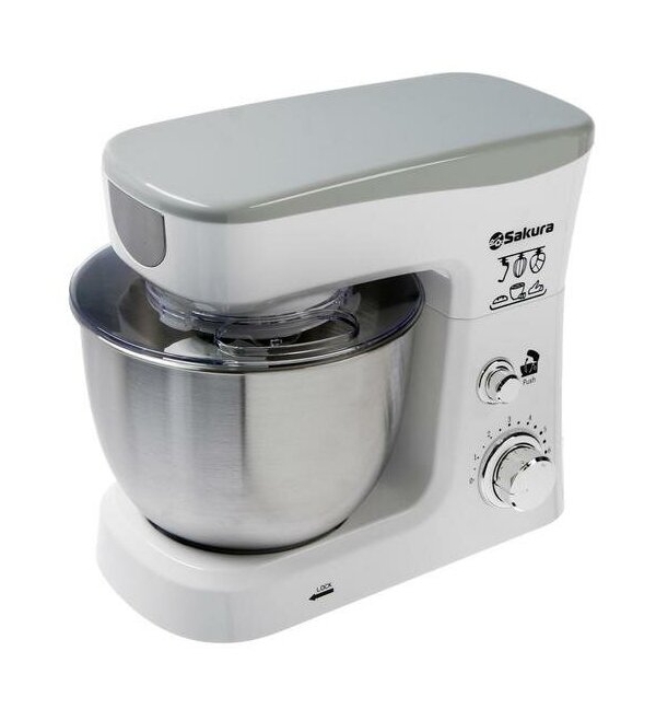 Технопапа · Миксер планетарный SAKURA SA-6327W белый