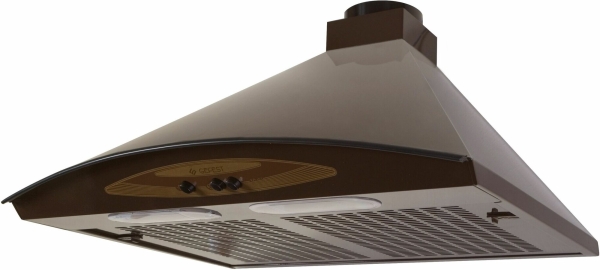 Технопапа · Вытяжка кухонная Gefest ВВ 2 К17, коричневый (50 см, 2 скорости, кнопочное управление)