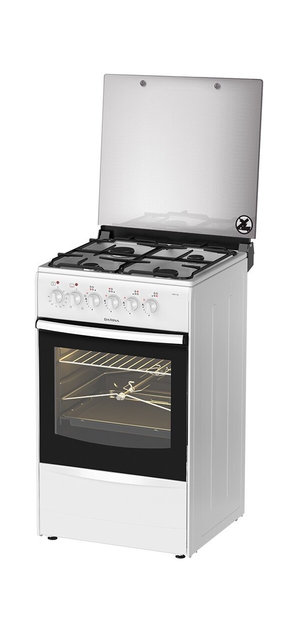 Технопапа · Комбинированная плита Darina 1B KM 441 306 W 50 см, 50 л, 4 конфорки, белый