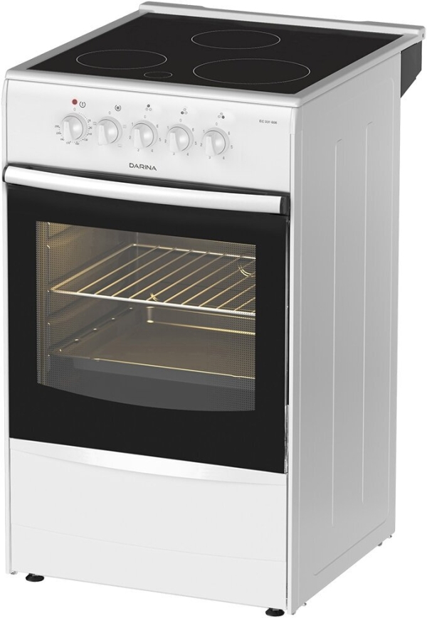 Технопапа · Электроплита Darina 1B EC 331 606 W 50 см, 50 л, 3 конфорки, белый