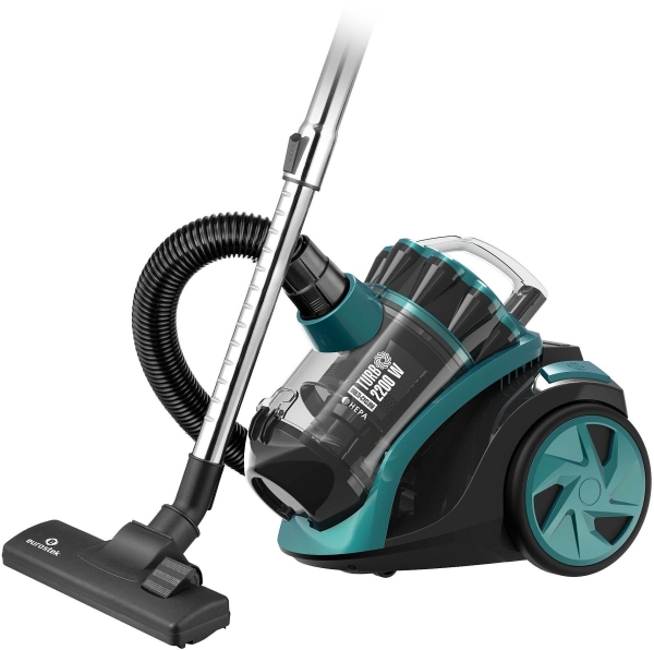 Технопапа · Пылесос Eurostek EVC-3001 (синий, 2200/400Вт, Мультициклон, Hepa фильтр)