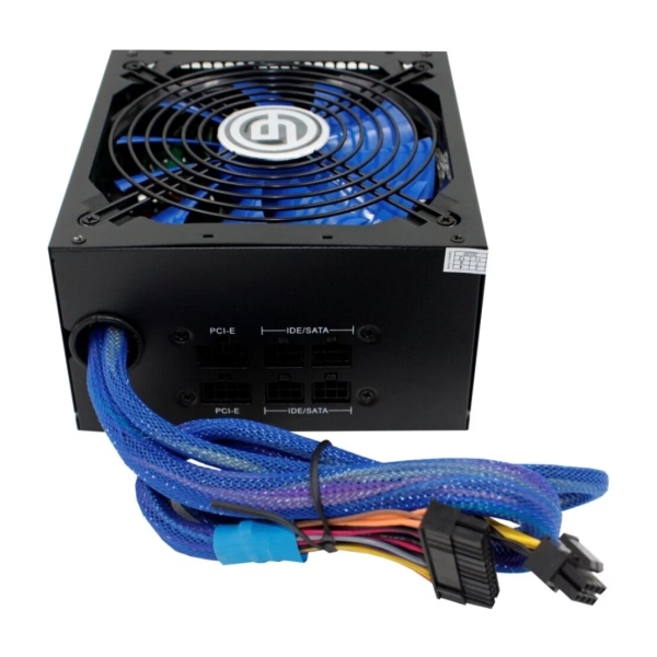 Технопапа · Блок питания Ginzzu MC700 14CM 80+Bronze, 700 Вт, ATX 2.3, синий/черный