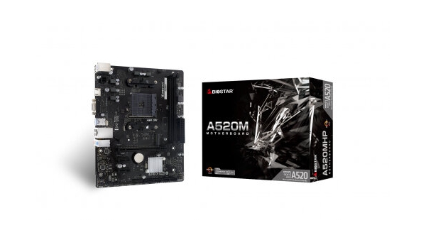 Технопапа · Материнская плата Biostar A520MHP (AM4, mATX)