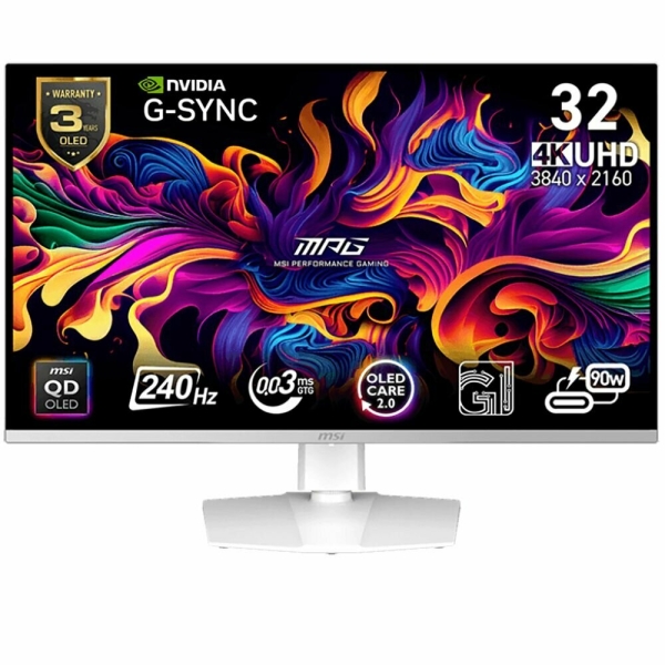 Технопапа · 31.5" Монитор MSI MPG 321URXW QD-OLED, OLED, 3840x2160, 240 Гц (9S6-3DD29A-051)