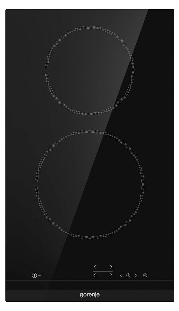 Технопапа · Электрическая варочная панель Gorenje ECT 321 BCSC 30 см, 2 конфорки стеклокерамика, черный