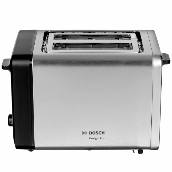 Технопапа · Тостер Bosch TAT 4P420, серебристый, мощность 970 Вт, 2 отделения