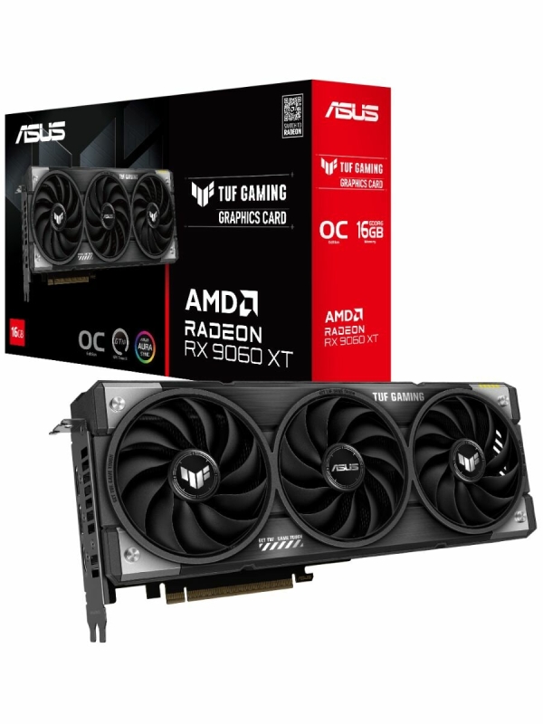 Технопапа · Видеокарта Asus Radeon RX 9060 XT TUF Gaming OC 16Gb