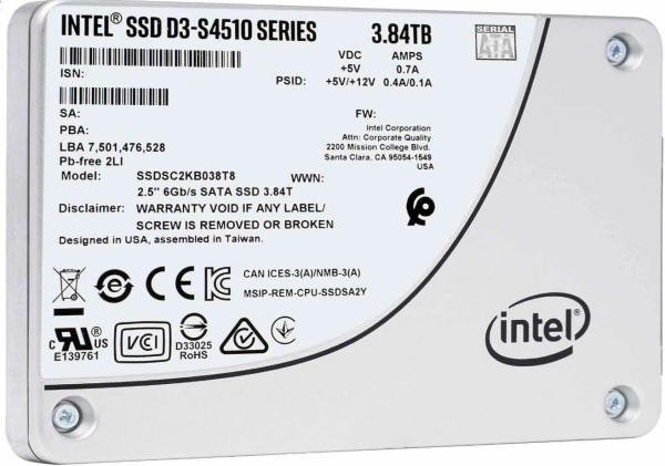 Технопапа · Твердотельный накопитель 3.84TB Intel SSDSC2KB038T801 D3-S4510 Series