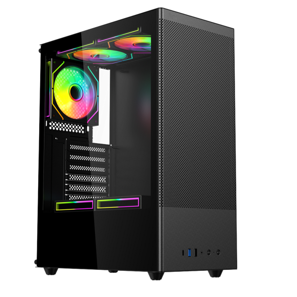 Технопапа · Корпус для ПК ACD Citadel 108B, Middle Tower, ATX, Черный (AH-SI2G0-000)