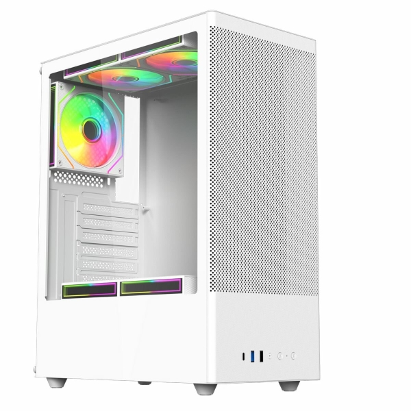 Технопапа · Корпус для ПК ACD Citadel 108W, Middle Tower, ATX, Белый (AH-SI2G0W-00)