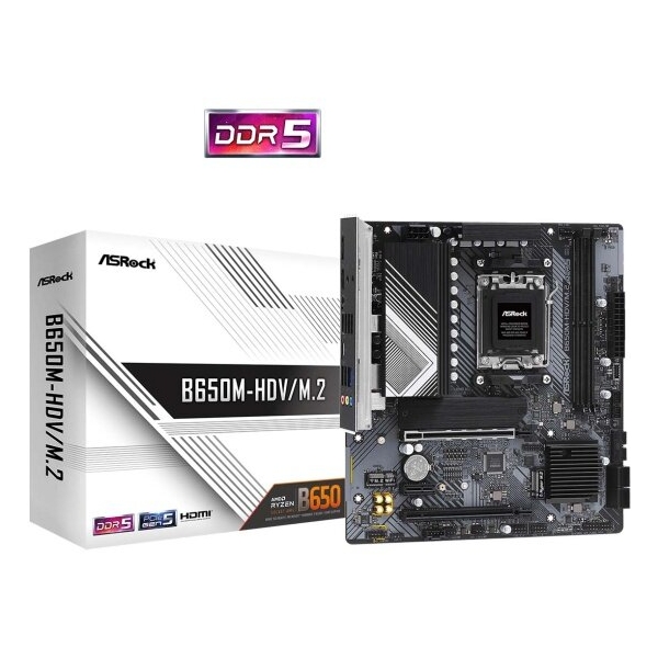 Технопапа · Материнская плата Asrock B650M-HDV/M.2 (AM5, mATX)
