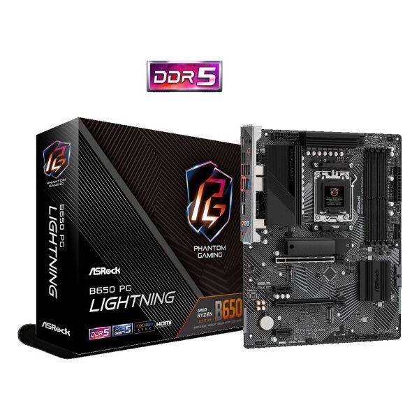 Технопапа · Материнская плата Asrock B650 PG LIGHTNING (AM5, ATX)