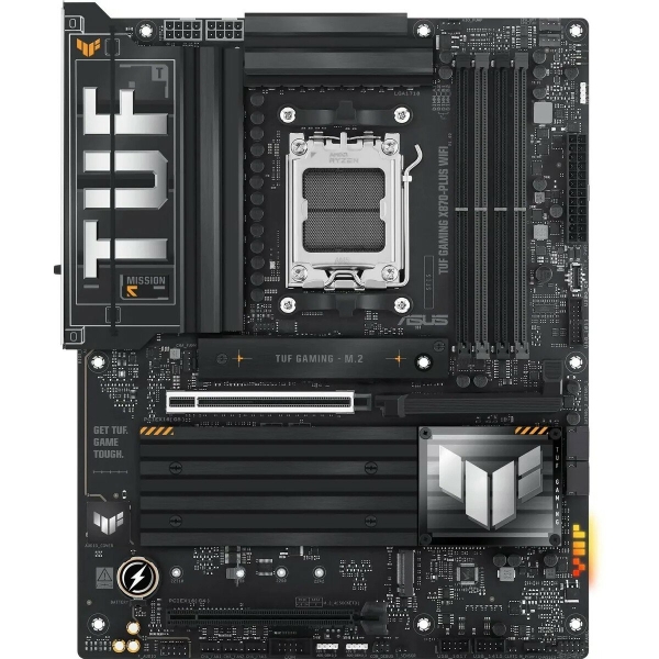 Технопапа · Материнская плата ASUS TUF GAMING X870-PLUS WIFI, AM5, AMD X870, ATX, RTL (90MB1IU0-M0EAY0)