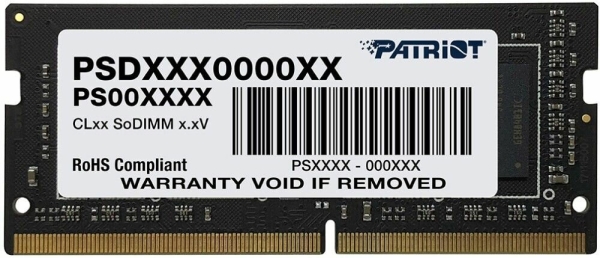 Технопапа · Модуль оперативной памяти Patriot Memory Модуль памяти для ноутбука SODIMM 8GB DDR4-2666 PSD48G26662S PATRIOT
