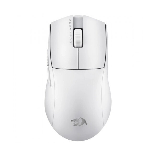 Технопапа · Мышь Redragon K1ng 4K Pro бел, BT+2.4G,26000dpi, легк,4K (72212)