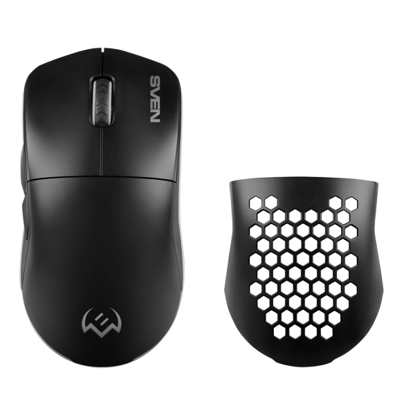 Технопапа · Мышь Sven RX-G980W, черный (SV-022648) оптический, 26000 dpi, USB/радиоканал
