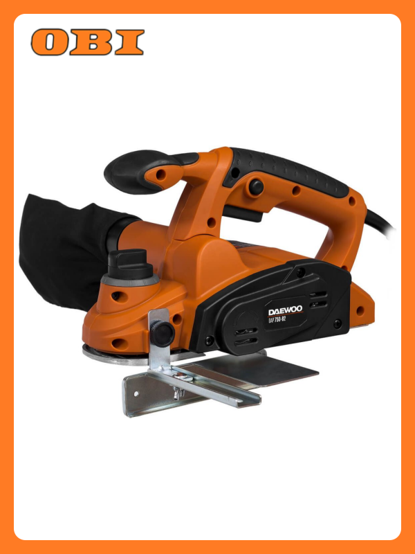 Технопапа · Рубанок DAEWOO DAP 750-82, электрический, плавная регулировка глубины строгания, 750Вт