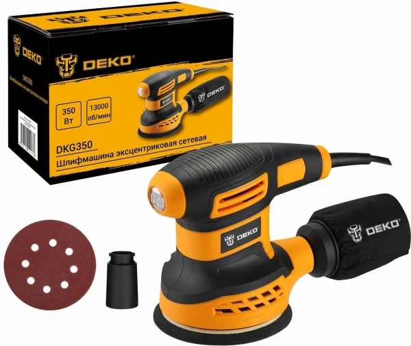 Технопапа · Шлифмашина эксцентриковая орбитальная DEKO DKG350 (063-4263)
