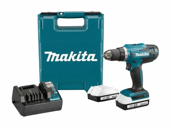Технопапа · Шуруповерт Makita DF488D002 G-серия 18B, 42Hм, 2 акк. Li-Ion, 1.5Aч, кейс, подсветка, реверс