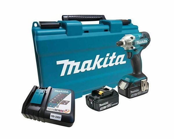 Технопапа · Аккумуляторный ударный шуруповерт Makita DTD156RFE 18В LXT 155Нм. (2 АКБ 3Ач, З/У, кейс)