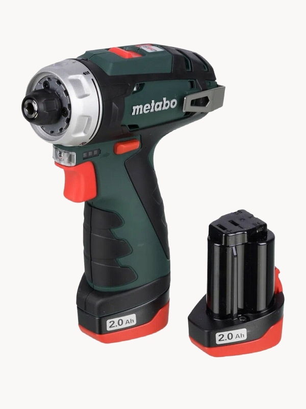 Технопапа · Metabo Аккумуляторный шуруповерт 12 V 2x2.0, LC40, патр, кейс PowerMaxx BS 600080500