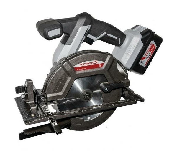 Технопапа · Аккумуляторная бесщеточная дисковая пила ДПА-165/18В ИНТЕРСКОЛ 577.4.1.70
