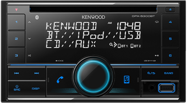 Технопапа · Автомагнитола Kenwood DPX-5300BT DSP 2DIN