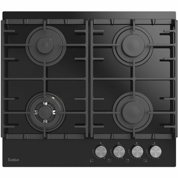 Технопапа · Варочная панель газовая EVELUX HEG 650 BG, черная, официальная гарантия