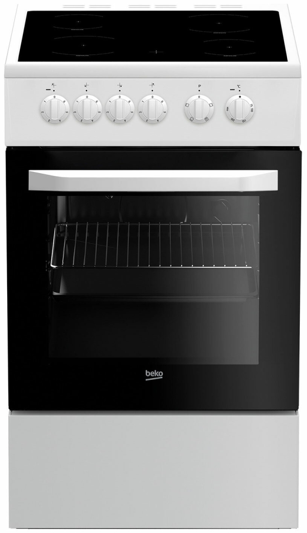 Технопапа · Электроплита Beko FFSS 57000 W 50 см, 4 конфорки, белый