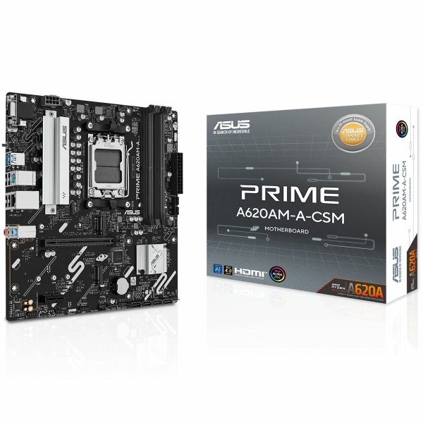 Технопапа · Материнская плата ASUS PRIME A620AM-A-CSM, AM5, AMD A620A, Micro-ATX, RTL (90MB1MY0-M0EAYC)