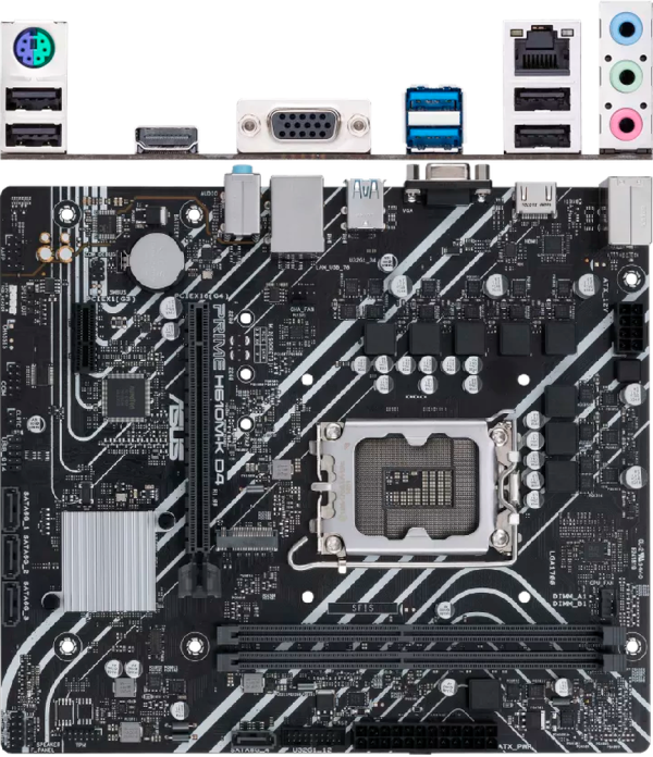Технопапа · Материнская плата ASUS Prime H610M-K D4 H610 Socket-1700 2xDDR4, 4xSATA3, 1xM.2, 1xPCI-E16x, 2xUSB3.2, D-Sub, HDMI, Glan, mATX
