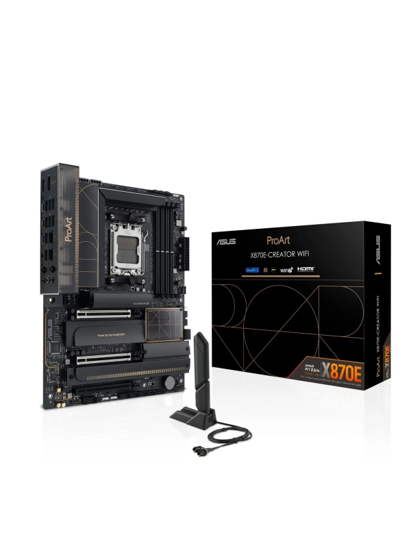 Технопапа · Материнская плата ASUS PROART X870E-CREATOR WIFI ATX AM5 AMD X870E 4xDDR5 (192ГБ)