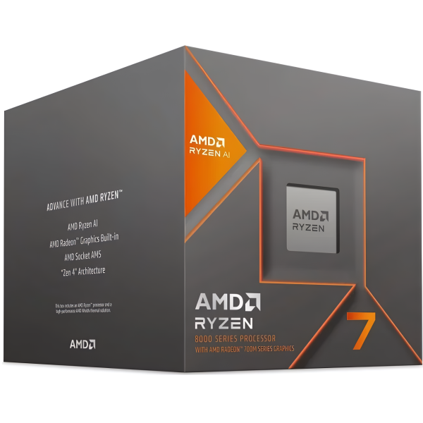 Технопапа · Процессор AMD Ryzen 7 8700G Phoenix, AM5, 4200Mhz, L3 16Mb, BOX (100-100001236BOX)
