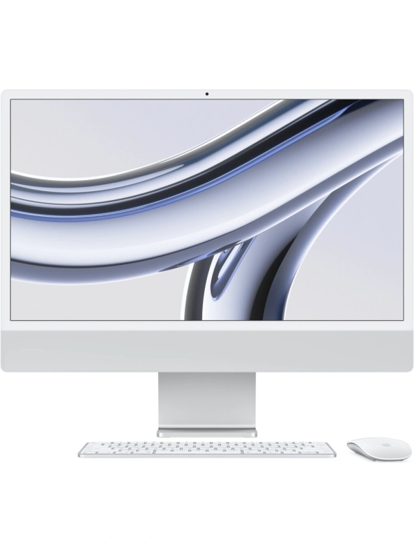 Технопапа · Моноблок Apple iMac A2874, 24", Retina, Apple M3 8 core 8ГБ, SSD 256, Apple, macOS, серебристый (mqr93hn/a)