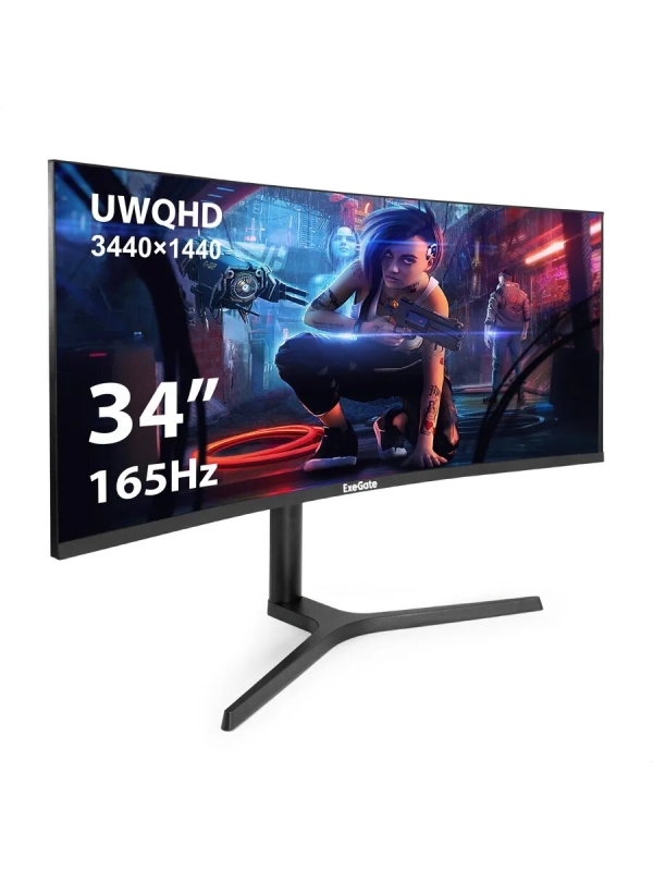 Технопапа · Монитор изогнутый игровой ExeGate Combat EC3400TA 165 Гц 34"