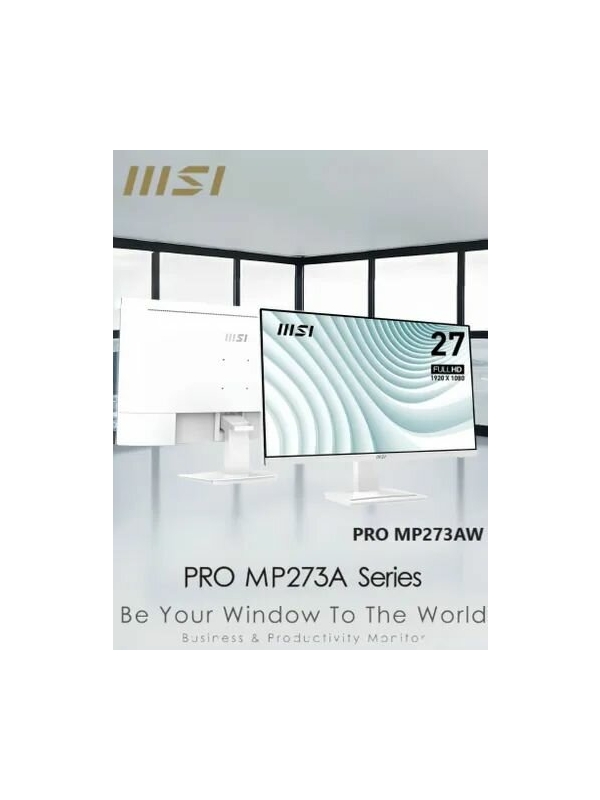 Технопапа · MSI 27" Монитор MP273AW/IPS/1920x1080/100 Гц, белый
