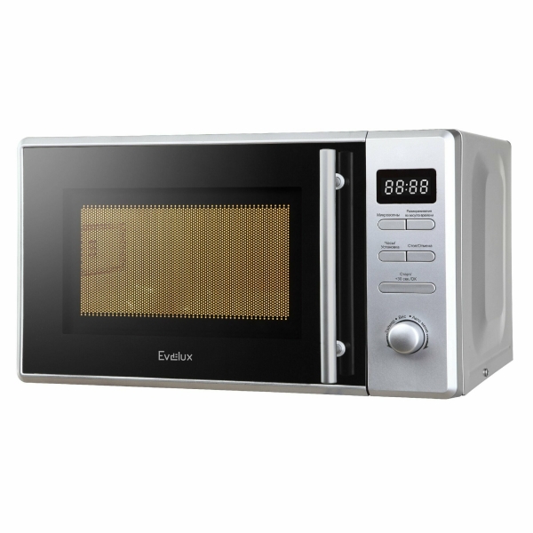 Технопапа · Микроволновая печь Evelux MW 203 X объем 20 л, мощность 700 Вт, нержавеющая сталь