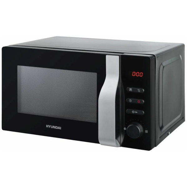 Технопапа · Микроволновая печь Hyundai HYM-M2061, цвет черный, мощность 700Вт, гриль