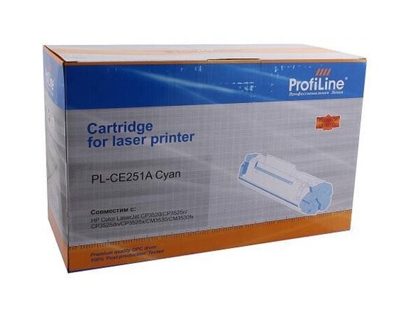 Технопапа · Картридж ProfiLine PL- CE251A Cyan для HP Color LaserJet CP3520/CP3525n/CP3525dn/CP3525x/CM3530/CM3530fx (7000стр)