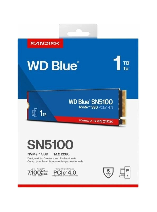 Технопапа · Твердотельный накопитель SSD-диск 1ТБ Western Digital SN5100 (WDS100T5B0E)