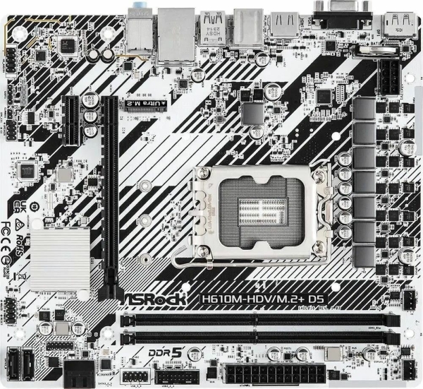 Технопапа · Материнская плата ASRock H610M-HDV/M.2+ D5