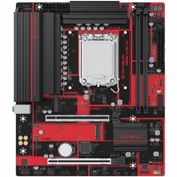 Технопапа · Материнская плата Maxsun B860M I-CAFE 5G Socket 1851, B860, mATX, Ret