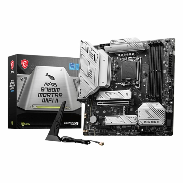 Технопапа · Материнская плата MSI MAG B760M MORTAR WIFI II, LGA1700, Intel B760, Micro ATX