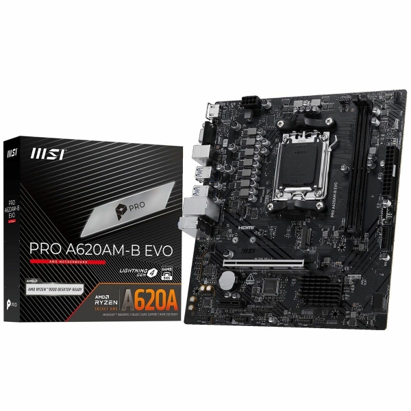 Технопапа · Материнская плата MSI PRO A620AM-B EVO, AM5, AMD A620A, Micro-ATX, RTL (PRO A620AM-B EVO)