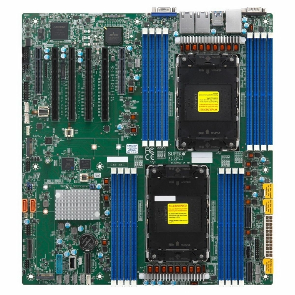 Технопапа · Материнская плата SuperMicro MBD-X13DE, LGA4677, Intel C741, E-ATX, OEM (MBD-X13DEI-B)