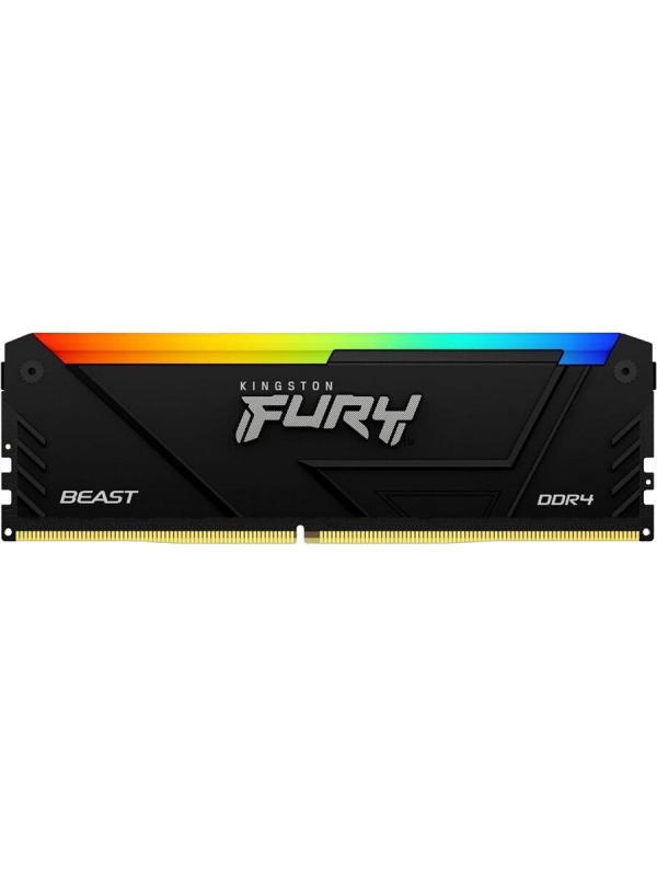 Технопапа · Оперативная память KINGSTON FURY Beast RGB DIMM DDR4 8GB 3200 MT/s (KF432C16BB2A/8WP)
