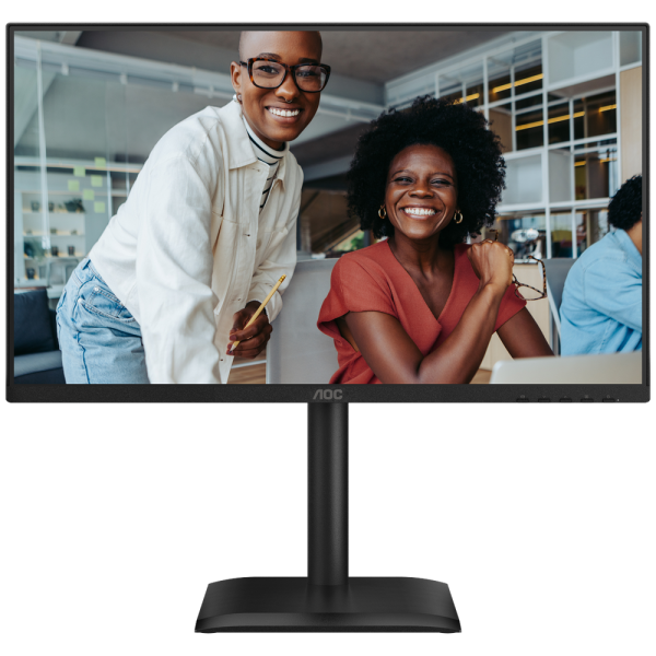 Технопапа · Монитор 23.8" AOC 24E4CV Black (IPS, 1920x1080, 120Hz, 4 ms, 178°/178°, 300 cd/m, 1500:1, +HDMI, +DisplayPort, +4xUSB 3.2, +USB Type-C (90W), +MM, Pivot)