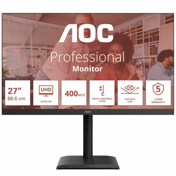 Технопапа · 27" Монитор AOC U27E4CV, IPS, 3840x2160, 60 Гц (U27E4CV)