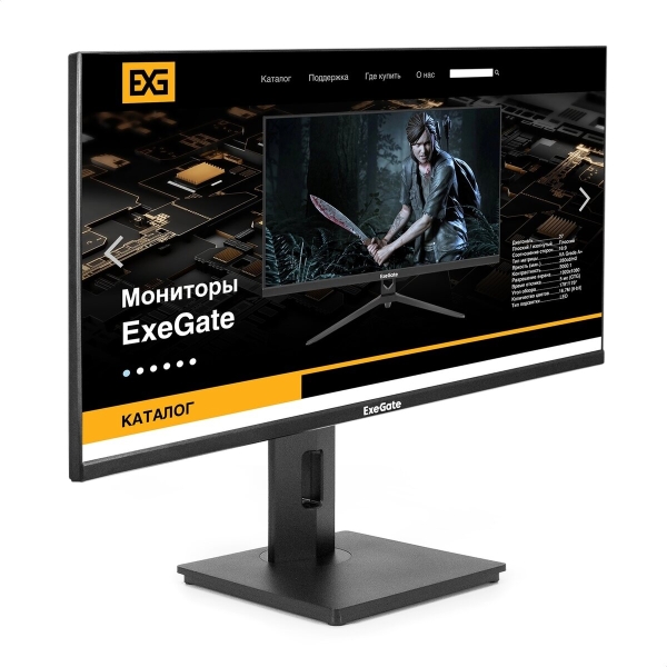 Технопапа · ExeGate EX295595RUS Монитор 27" Combat EG2707A IPS 2560x1440, 165 Гц, 1 мс, 16:9, 400 кд/м2, 2xHDMI, 1xDP, аудиовход, черный
