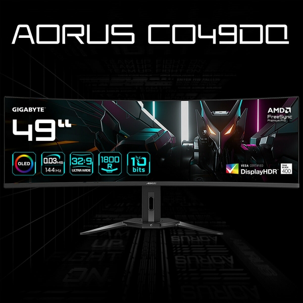 Технопапа · 49" Монитор AORUS CO49DQ, OLED, 5120x1440, 144 Гц